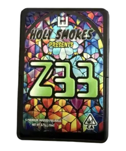 Holy Smokes Premium Water Hash + Live Resin Infused Prerolls | Z33 | 5 Pack
