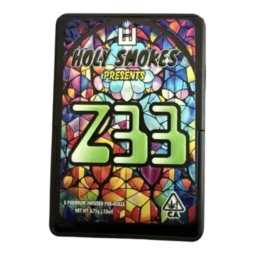 Holy Smokes Premium Water Hash + Live Resin Infused Prerolls | Z33 | 5 Pack