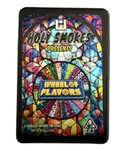 Holy Smokes Premium Water Hash + Live Resin Infused Prerolls | Wheel Of Flavors | 5 Pack