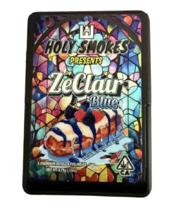 Holy Smokes Premium Water Hash + Live Resin Infused Prerolls | Zeclair Blue | 5 Pack