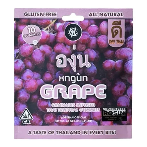 Dee Thai | Solventless Rosin Infused Gummies | Grape