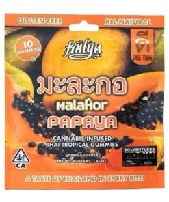 Dee Thai | Solventless Rosin Infused Gummies | Papaya