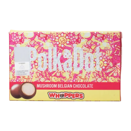 PRODUCT DETAILS Experience the extraordinary with Polkadot's Belgian Chocolate Bar, infused with 4 grams of premium Psilocybin Mushrooms. Each bar contains 15 rich, velvety pieces, blending luxurious Belgian chocolate with a unique and enchanting journey. **Serving Suggestions:**- **Microdose:** 1-3 pieces. Stimulate the mind.- **Therapeutic:** 4-9 pieces. Mindful and elevated.- **God Mode:** 10-15 pieces. Walls might melt. Elevate your chocolate experience with Polkadot.