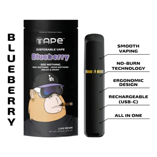 1G Live Resin Disposable | Blueberry | Indica