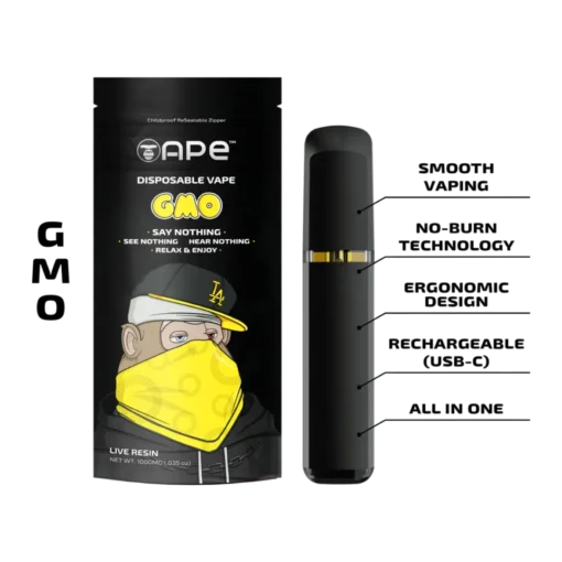 1G Live Resin Disposable | GMO | Hybrid (THC 84%)