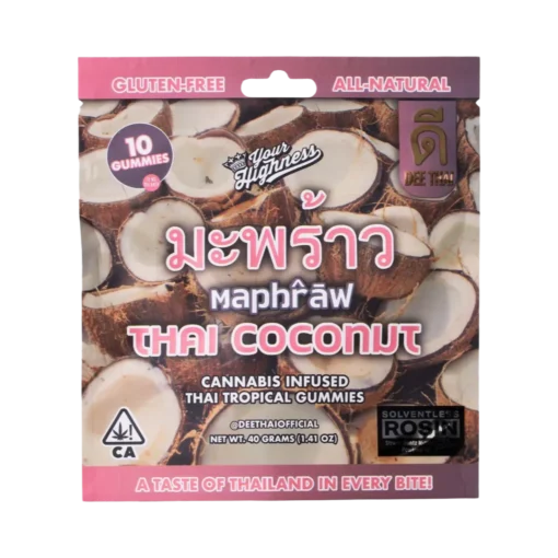 Dee Thai | Solventless Rosin Infused Gummies | Coconut