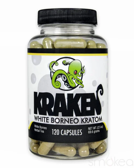 Kraken Kratom White Borneo Kratom Capsules