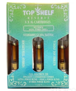 Top Shelf Hemp "Multi-Pack" 2.0 Blend Vape Cartridges (3-Pack)