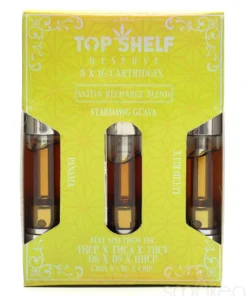 Top Shelf Hemp "Recharge" 2.0 Blend Vape Cartridges (3-Pack)