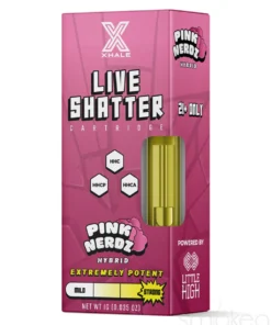 Xhale 1g HHC Live Shatter Cartridge - Pink Nerdz